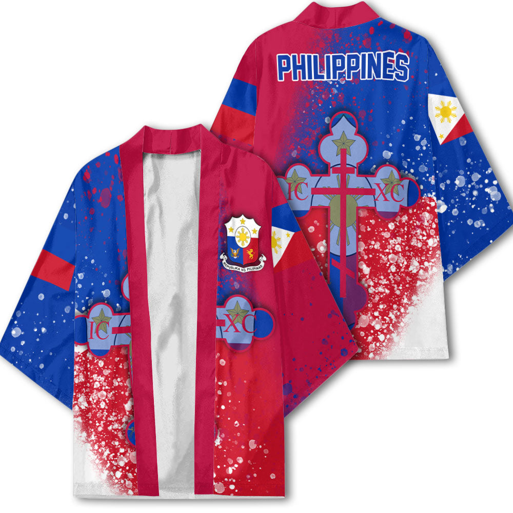 Philippines Kimono Flag & Coat Of Arms Orthodox Style