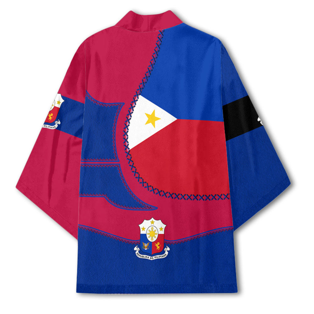 Philippines Kimono Flag & Coat Of Arms Leather Style