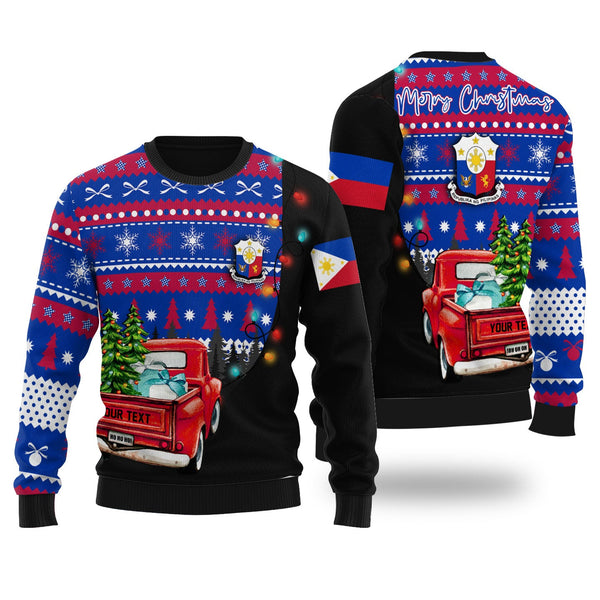 Philippines Ugly Sweater Coat Of Arms Christmas Style