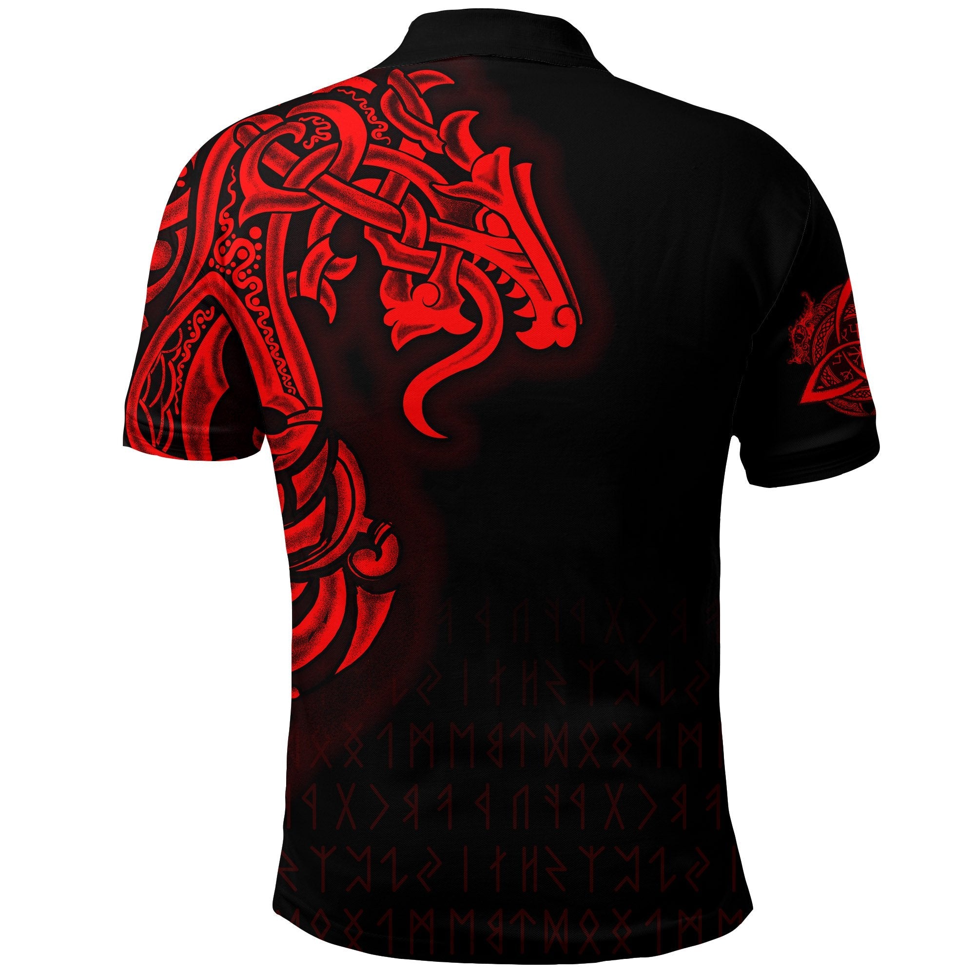 Viking Polo Shirt Best Jormungand Tattoo Style