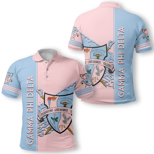 Sorority Polo - Gamma Phi Delta Polo Quarter Style