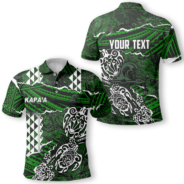 Hawaii Kapaa High School Custom Polo Polynesian Turtle Style