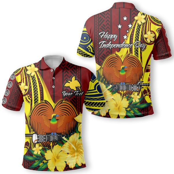 Custom Papua New Guinea Polo Polynesian PNG Bird Independence Day - LH1