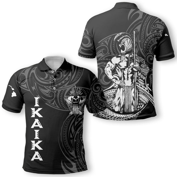 Hawaii Ikaika Warrior Polo Polynesian Style