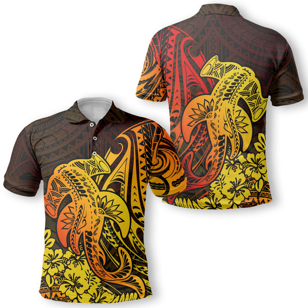 Hawaii Hammerhead Shark Polo Reggae Style