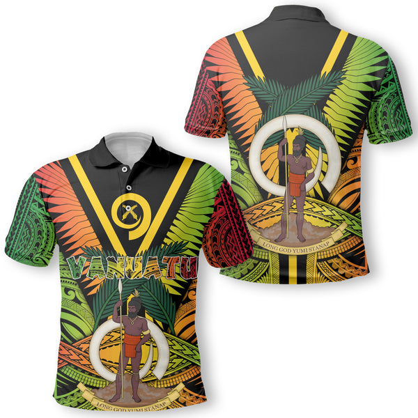 Vanuatu Polo Coat Of Arms Reggae Style