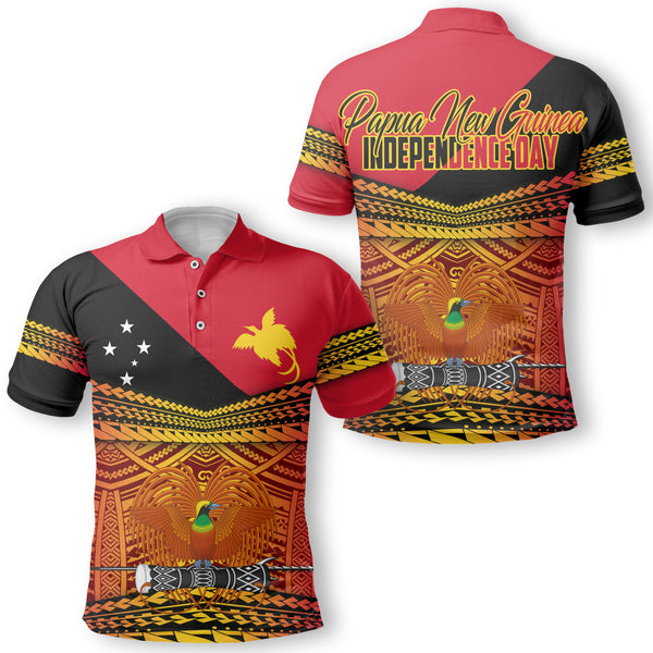 Papua New Guinea Independence Day Polo PNG Emblem Style