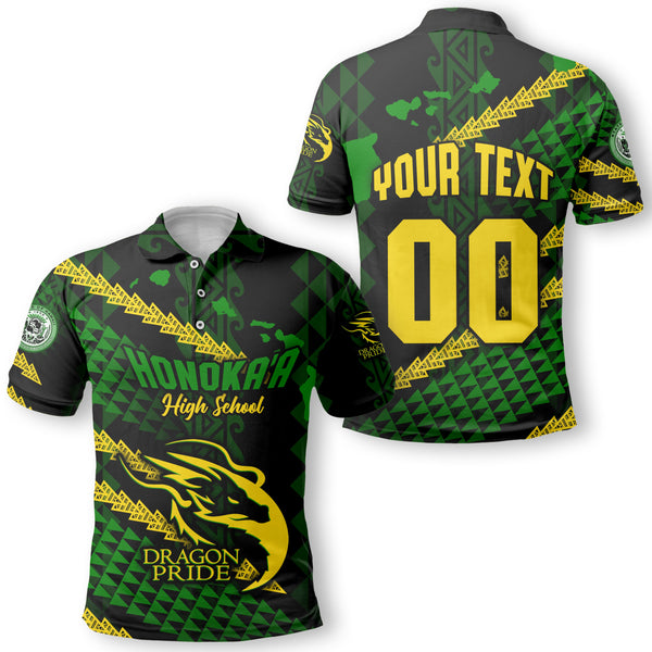 Hawaii Honoka High & Intermediate School Custom Polo Map Style