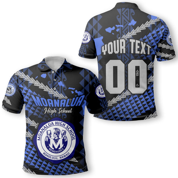 Hawaii Moanalua High School Custom Polo Map Style