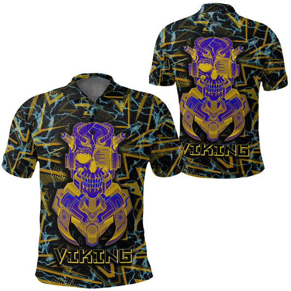 Viking Polo Shirt Viking 3D Robo Warrior