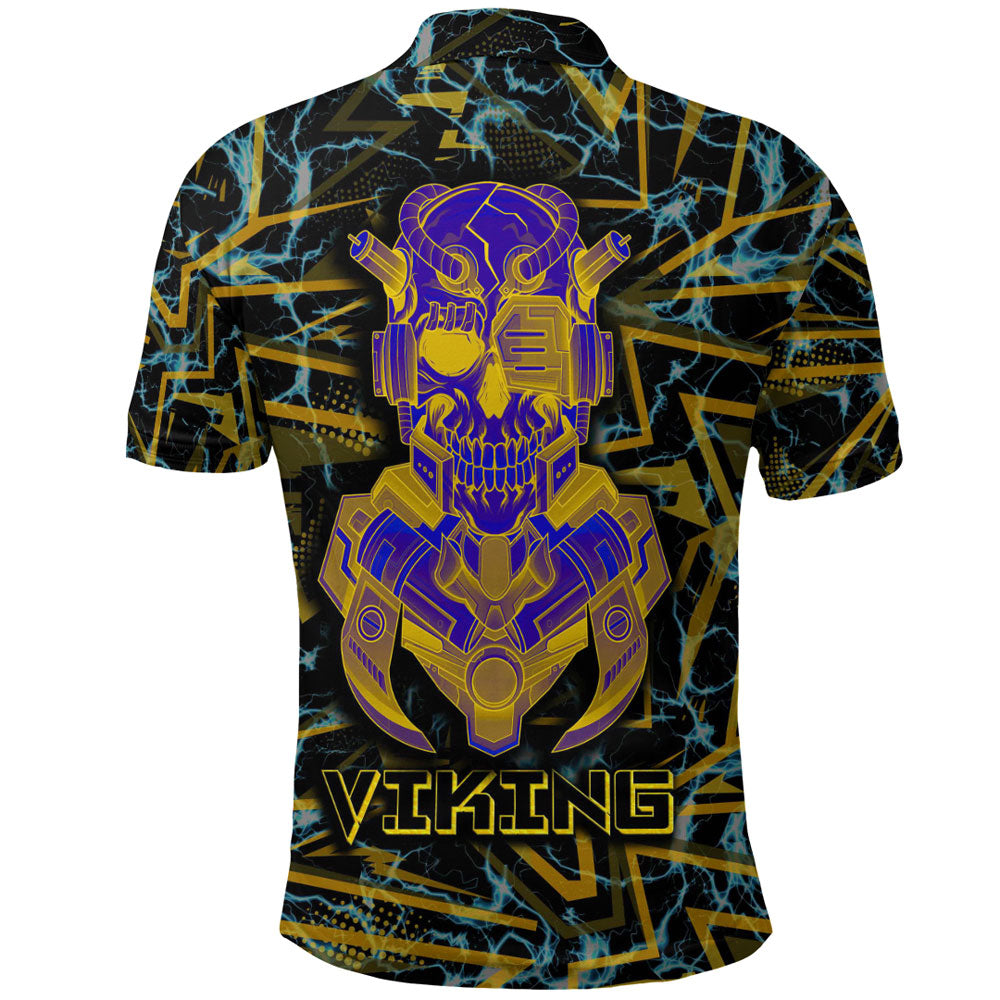 Viking Polo Shirt Viking 3D Robo Warrior