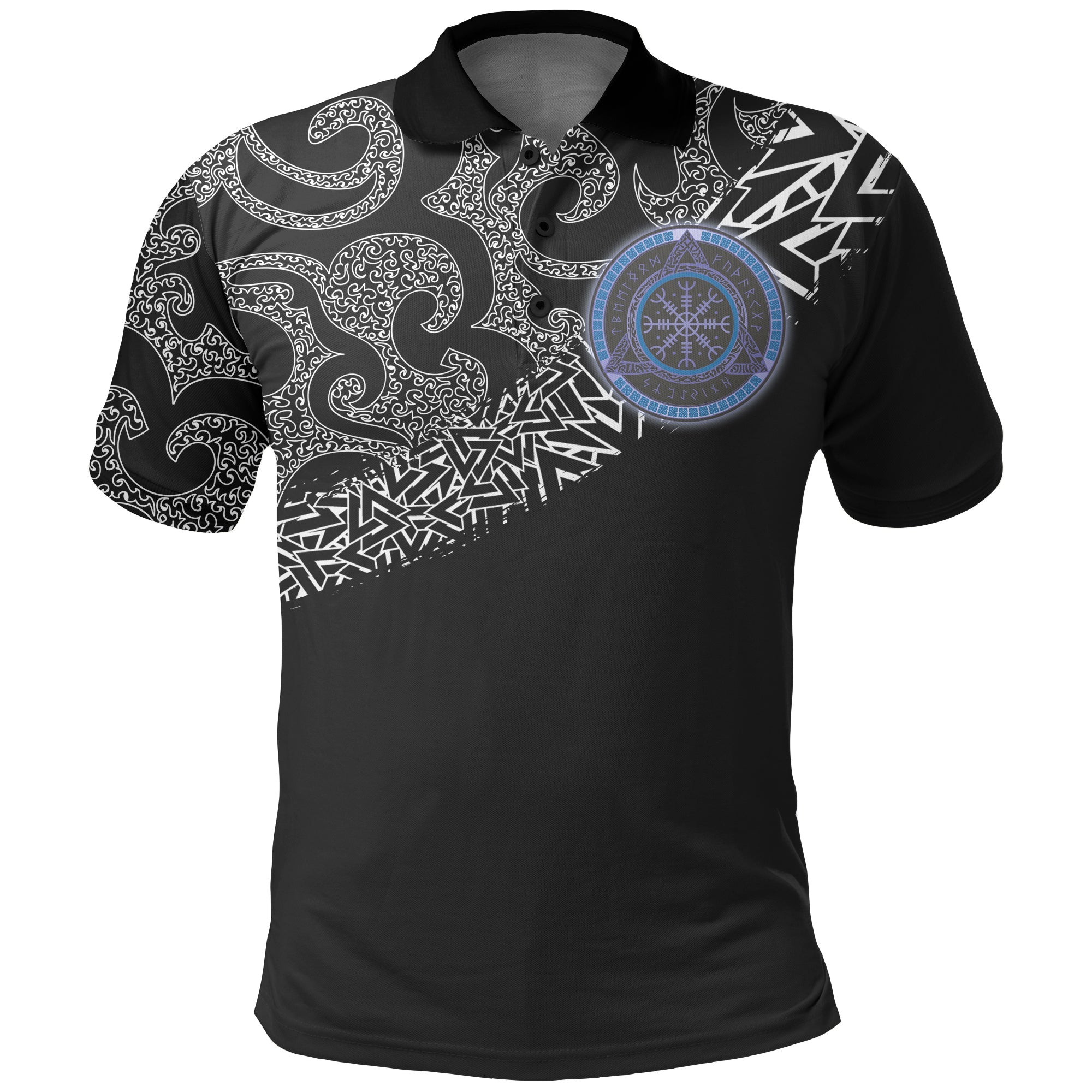 Viking Polo Shirt Raven of Odin