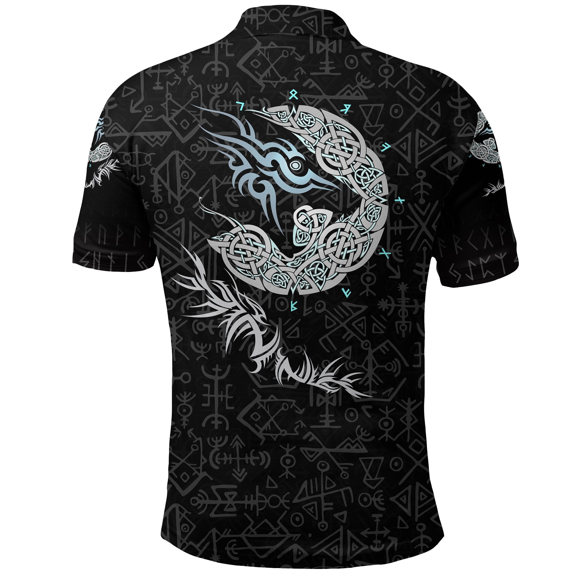 Viking Polo Shirt Fenrir Wolf