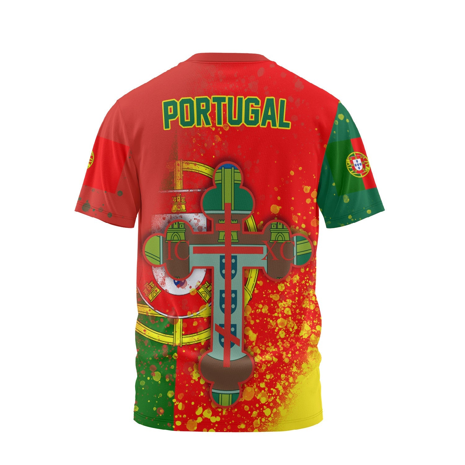 Portugal T Shirt Flag & Coat Of Arms Orthodox Style