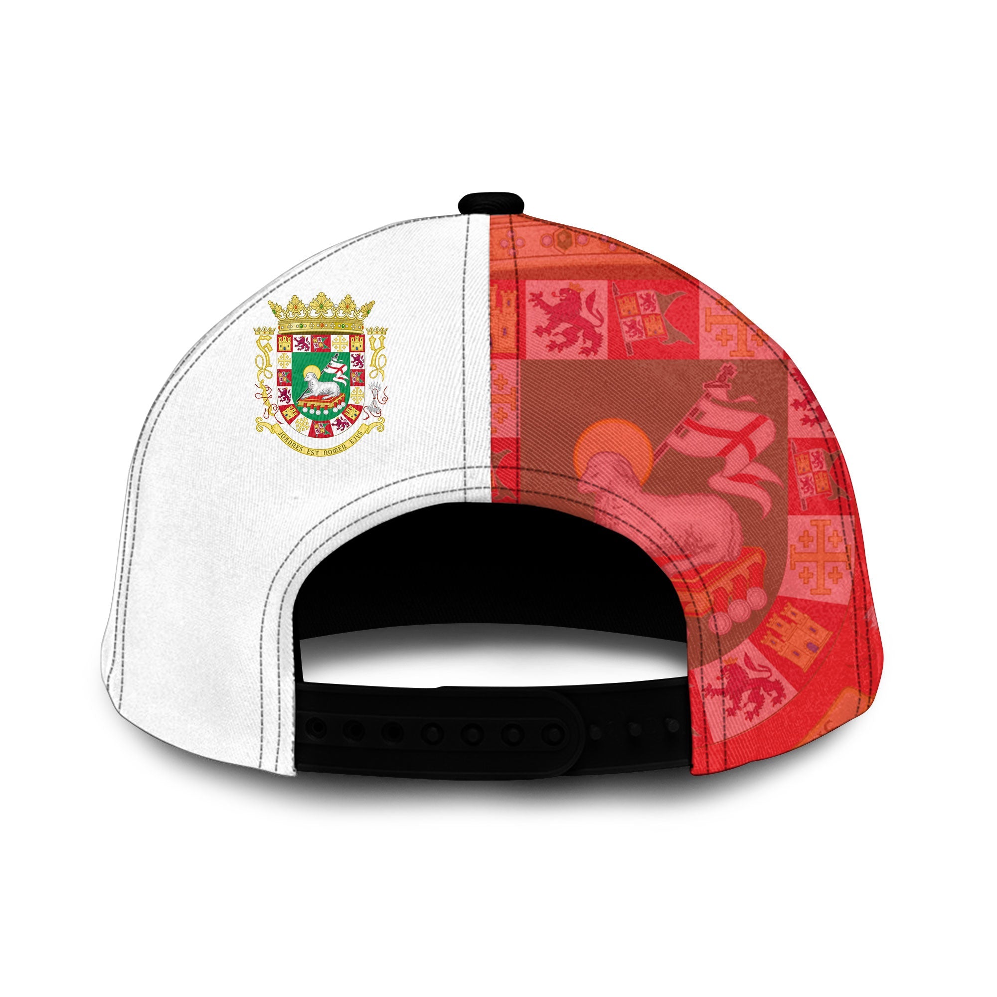 Puerto Rico Classic Cap Flag & Coat Of Arms Skull Style