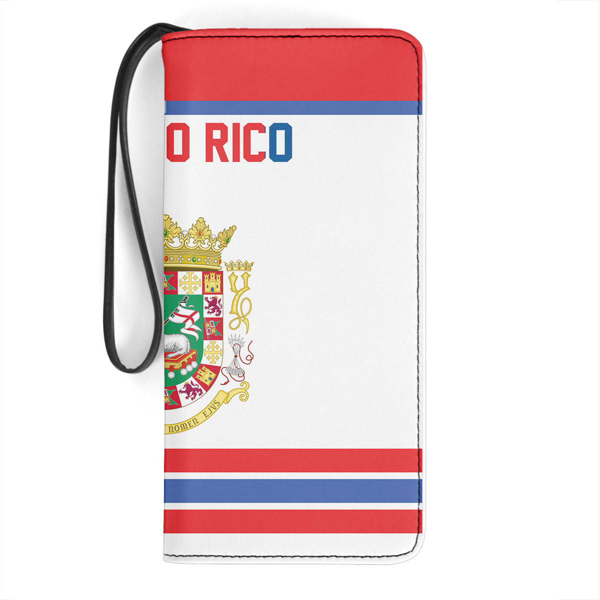 Puerto Rico Clutch Purse Flag & Coat Of Arms Hockey Style