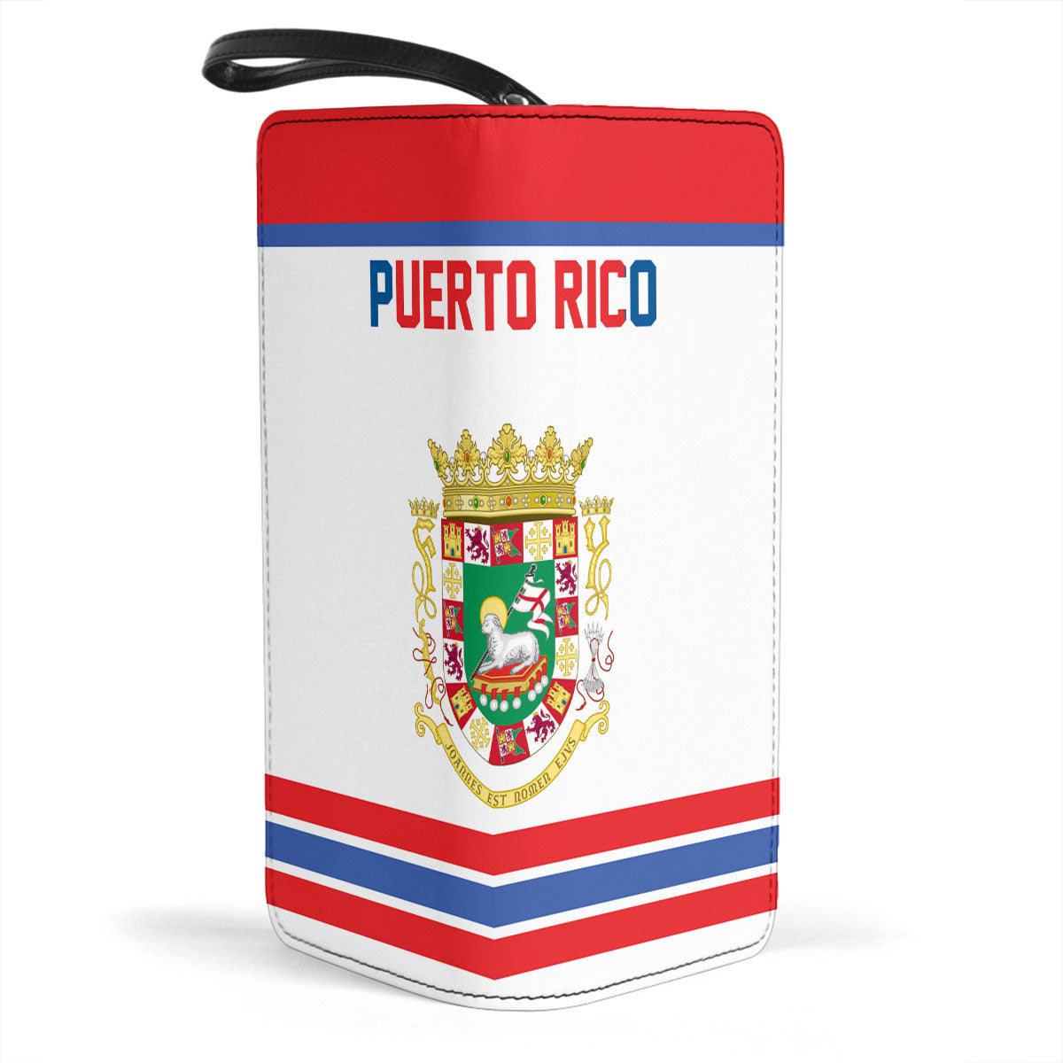 Puerto Rico Clutch Purse Flag & Coat Of Arms Hockey Style