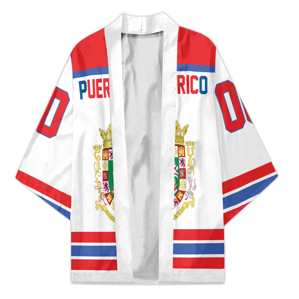 Puerto Rico Kimono Flag & Coat Of Arms Hockey Style