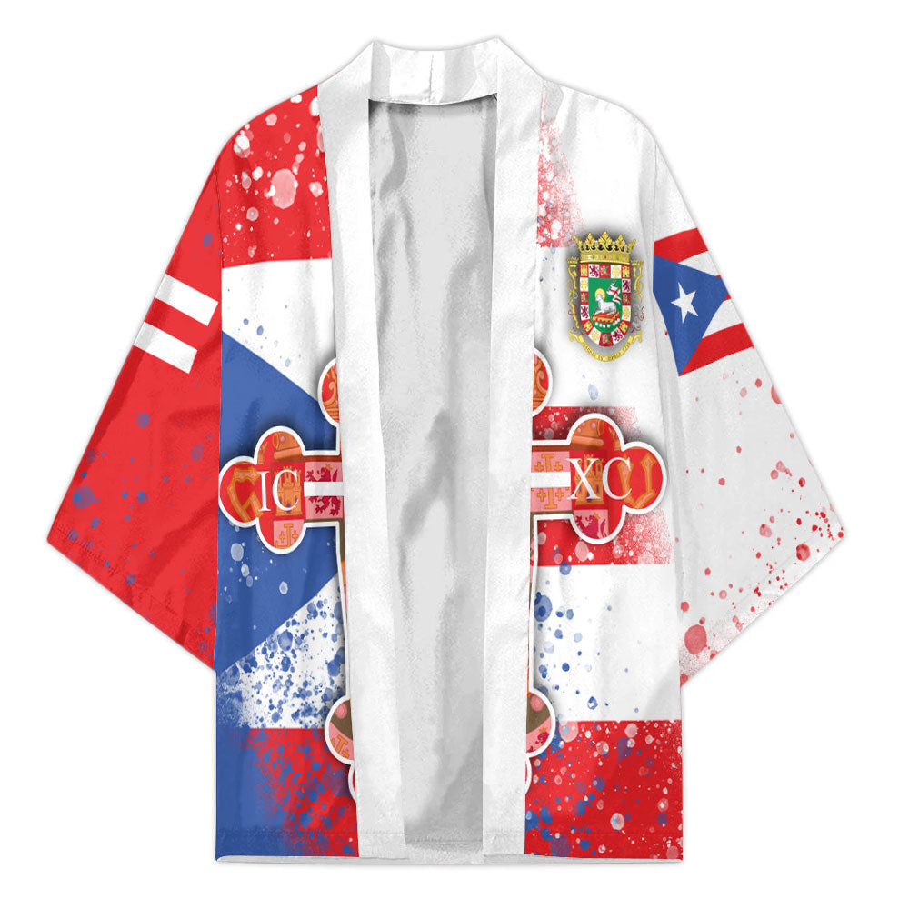 Puerto Rico Kimono Flag & Coat Of Arms Orthodox Style