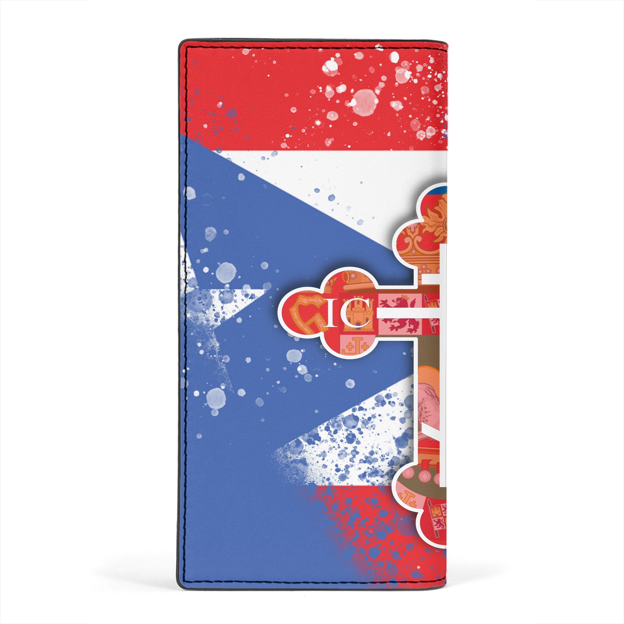 Puerto Rico Leather Wallet Flag & Coat Of Arms Orthodox Style