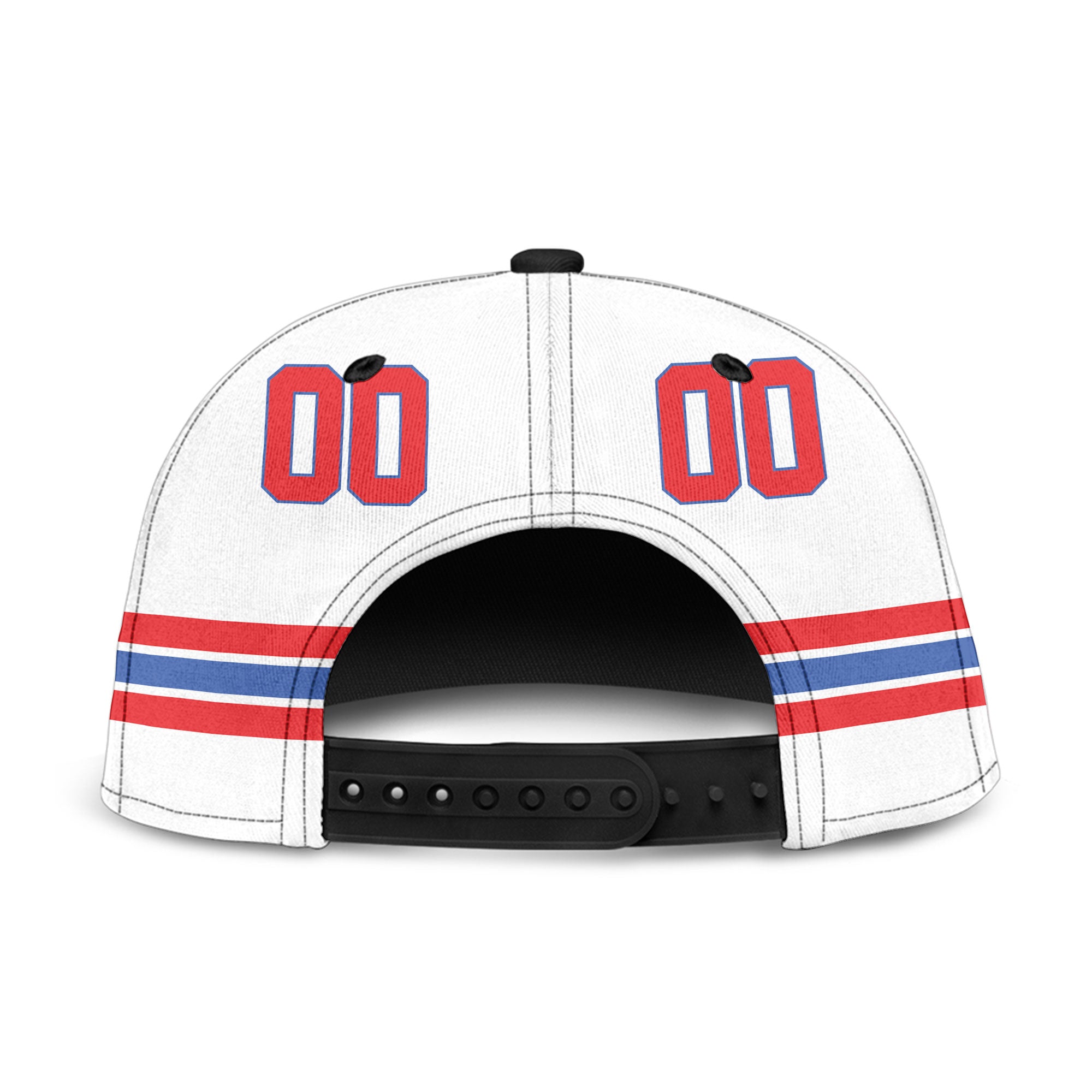 Puerto Rico Snapback Hat Flag & Coat Of Arms Hockey Style