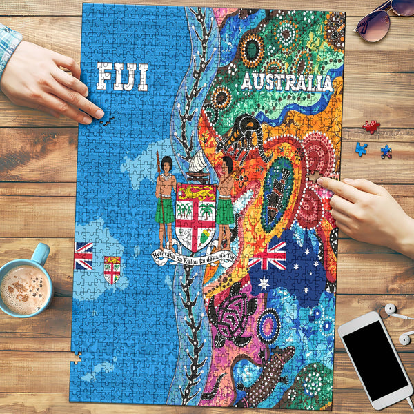 Fiji Tapa & Australia Aboriginal Puzzles