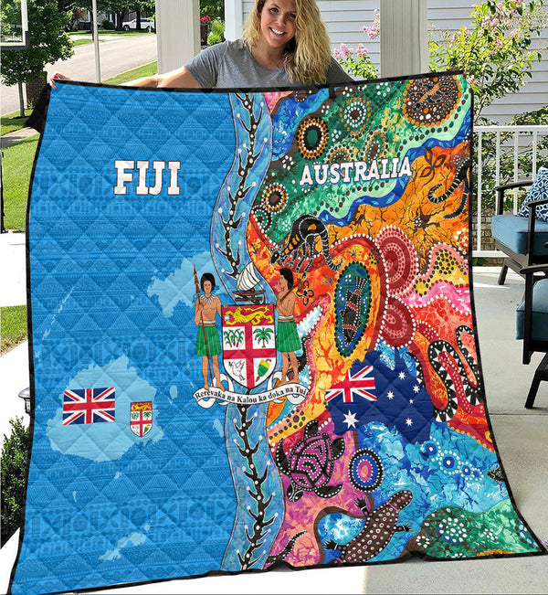 Fiji Tapa & Australia Aboriginal Quilt