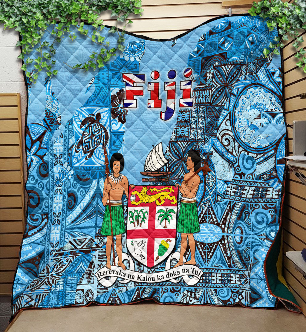 Fiji Flag & Coat Of Arms Quilt