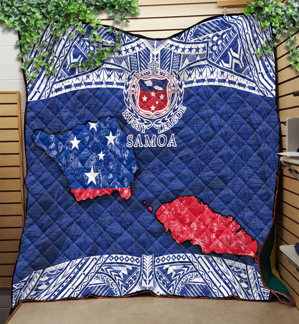 Samoa TOA Rugby Quilt Map Style