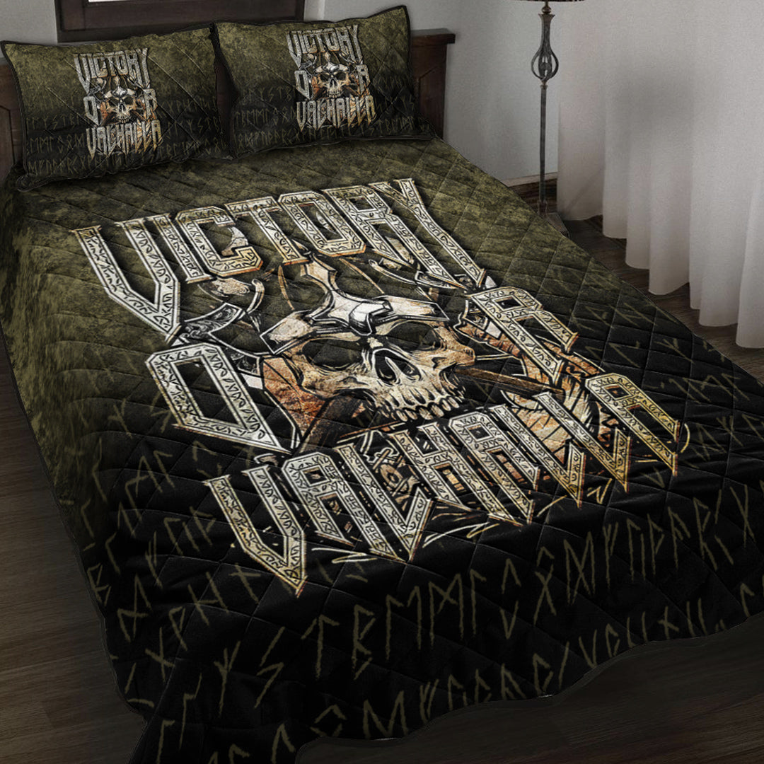 Viking Quilt Bedding Set Victory or Valhalla Ver05