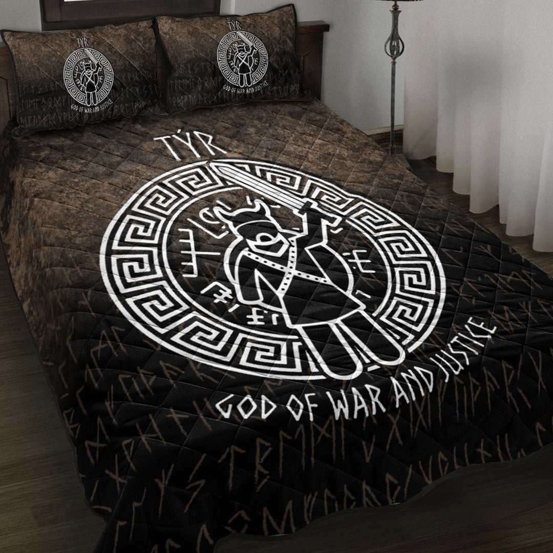 Viking Quilt Bedding Set Tyr God Of War And Justice