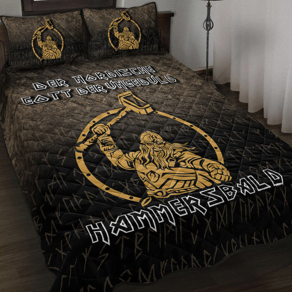 Viking Quilt Bedding Set The Nordic God Of Impatience Hammersbald