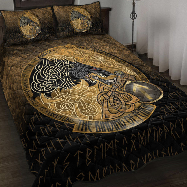 Viking Quilt Bedding Set The Binding of Fenrir