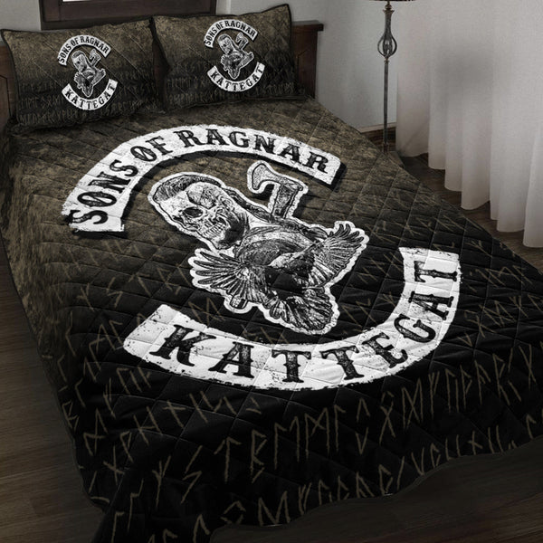 Viking Quilt Bedding Set Sons Of Ragnar Kattegat