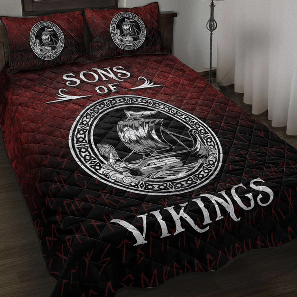 Viking Quilt Bedding Set Sons of Viking