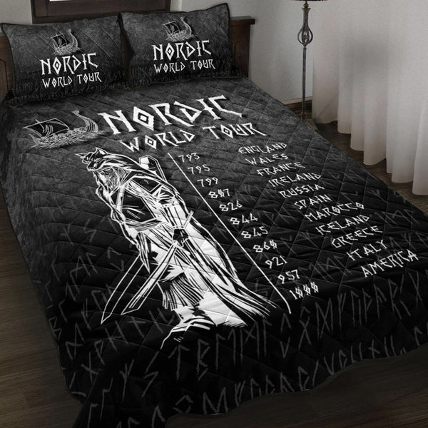 Viking Quilt Bedding Set Nordic World Tour