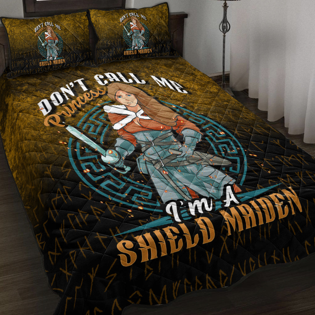 Viking Quilt Bedding Set Im A Shield Maiden