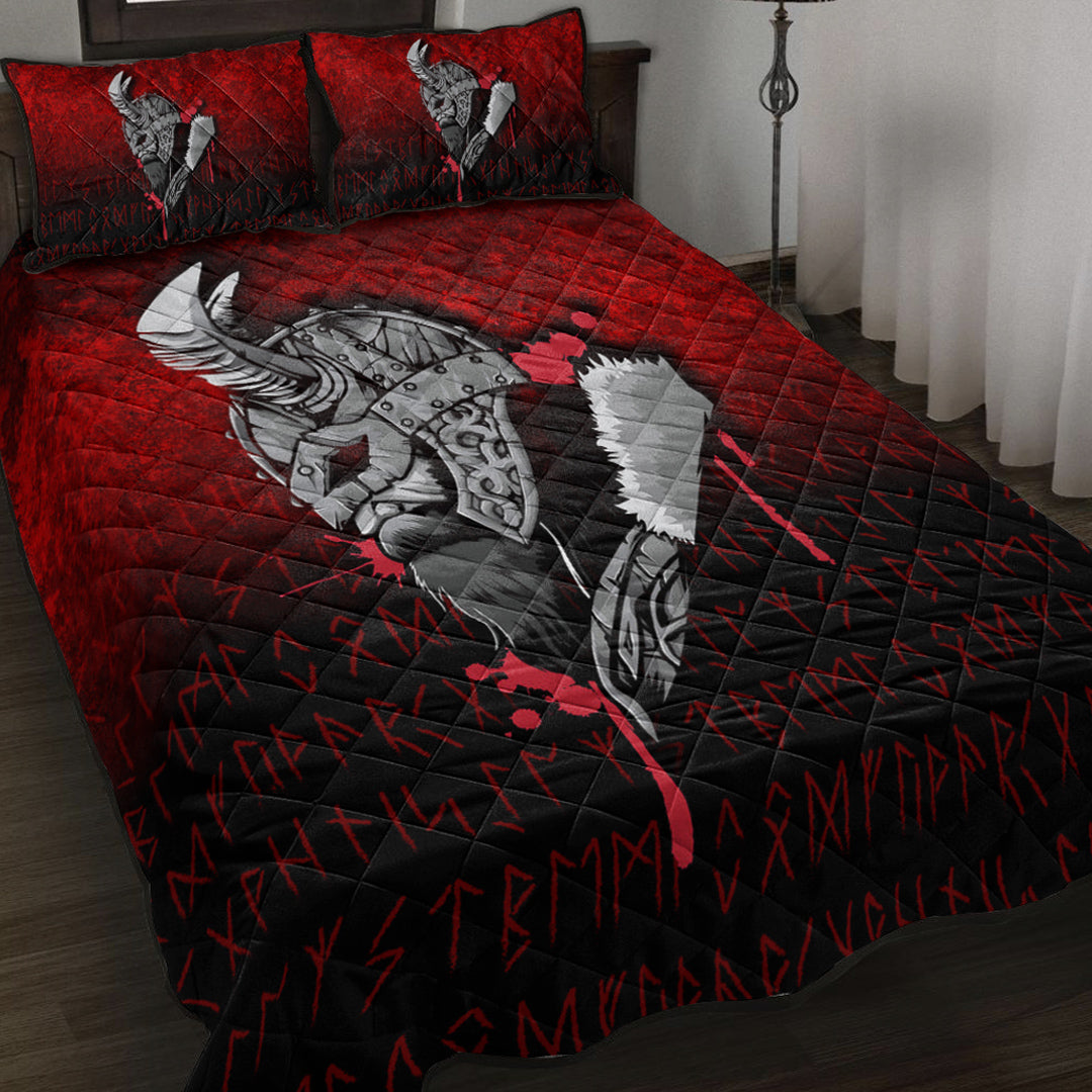 Viking Quilt Bedding Set Viking Nordic Odin