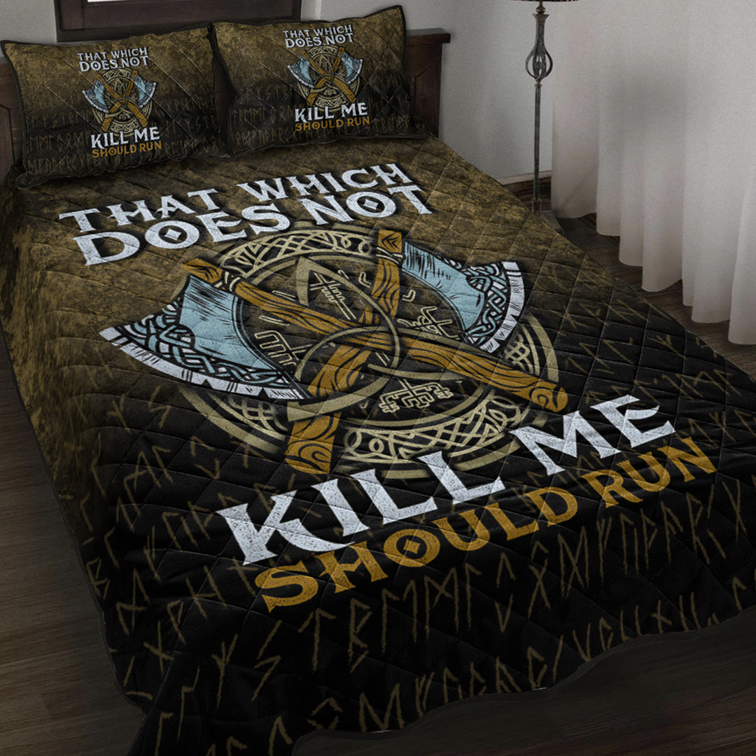 Viking Quilt Bedding Set That Wich Does Not Kill Me Should Run