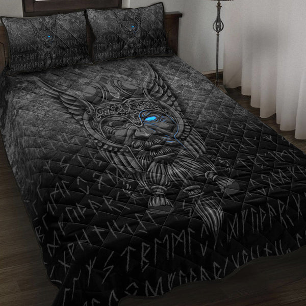 Viking Quilt Bedding Set Viking Odin Allfather In Asgard Special Version