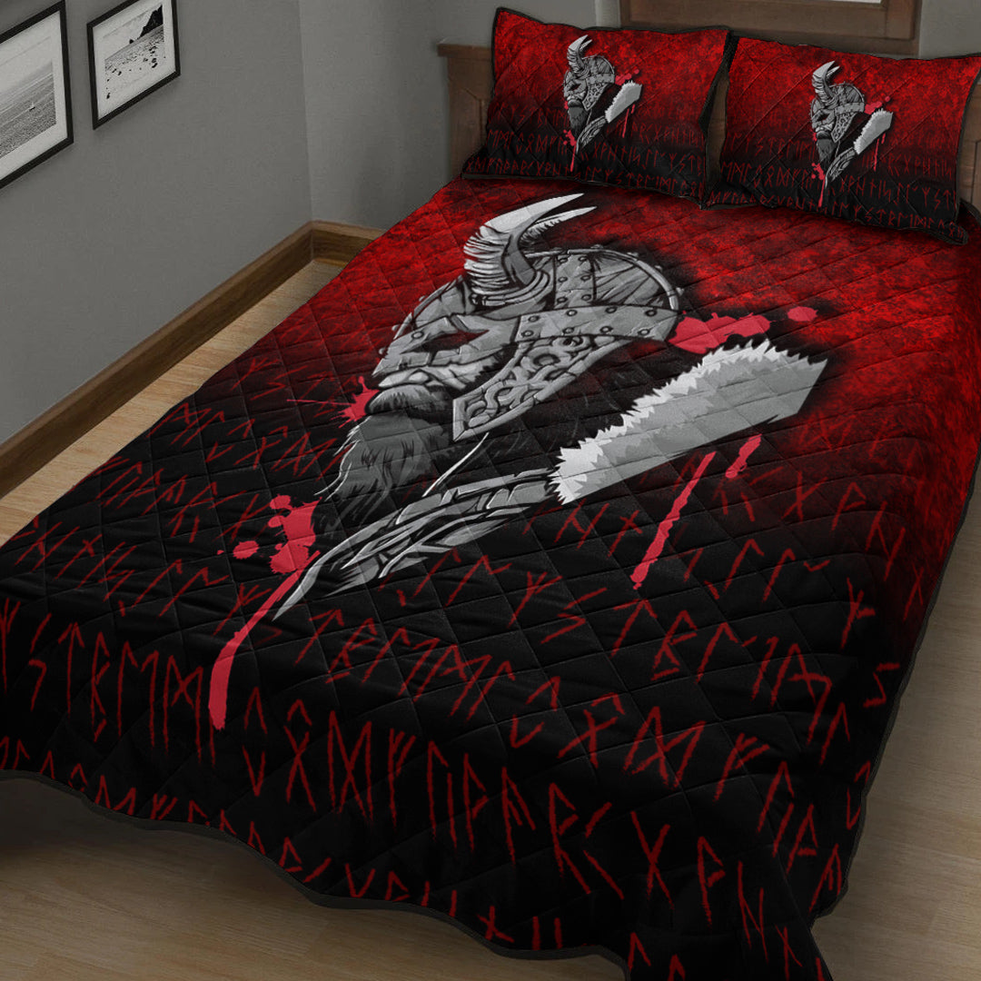 Viking Quilt Bedding Set Viking Nordic Odin