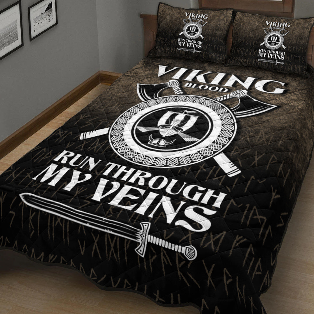 Viking Quilt Bedding Set Viking Blood Run Through My Veins Ver05