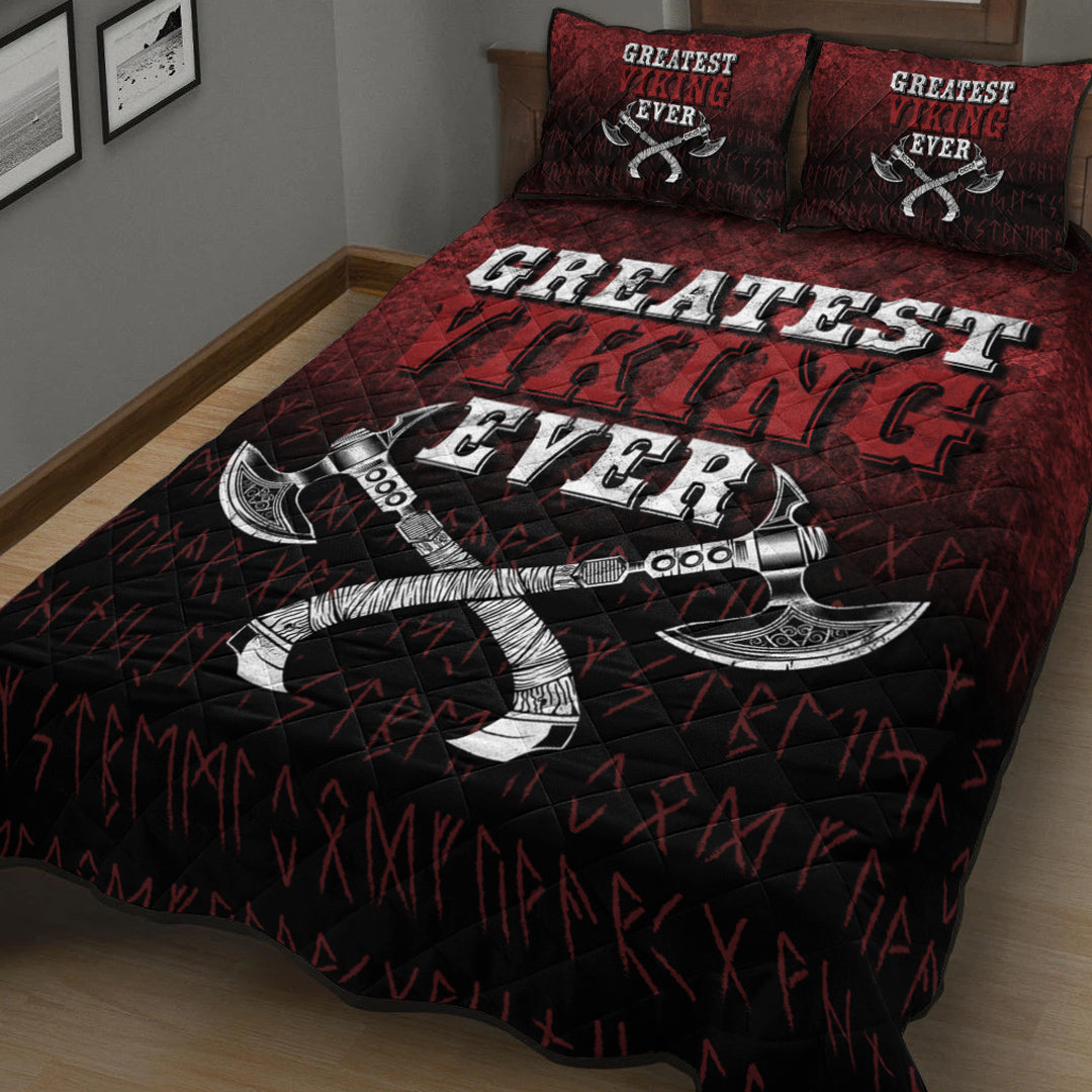 Viking Quilt Bedding Set Greatest Viking Ever