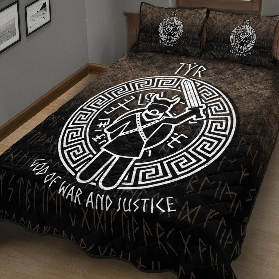 Viking Quilt Bedding Set Tyr God Of War And Justice