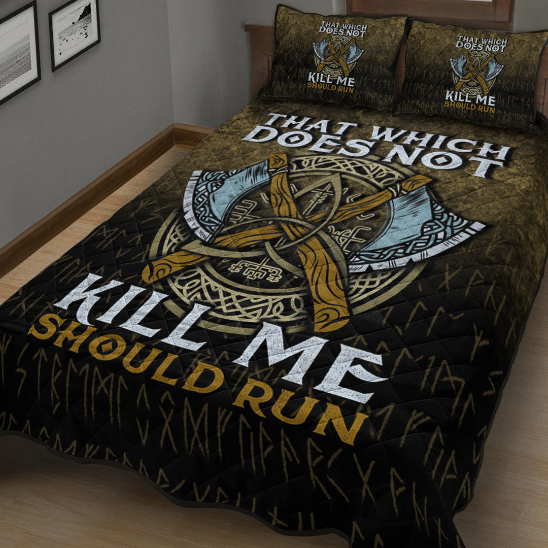 Viking Quilt Bedding Set That Wich Does Not Kill Me Should Run