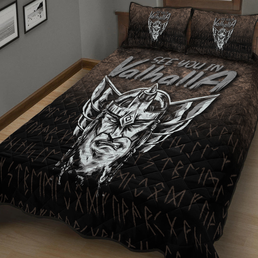 Viking Quilt Bedding Set See You In Valhalla Ver02