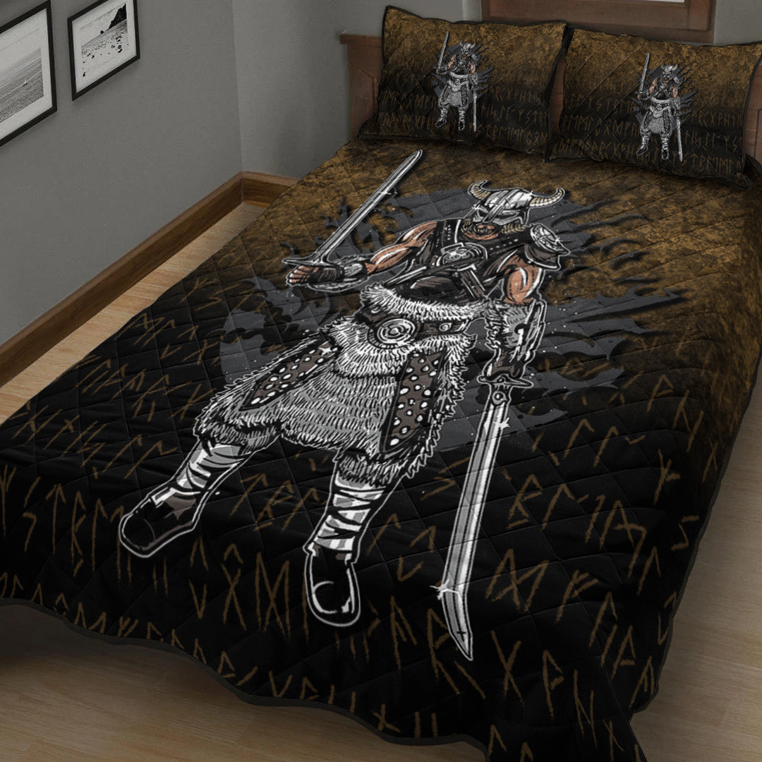 Viking Quilt Bedding Set Viking Dark Warrior