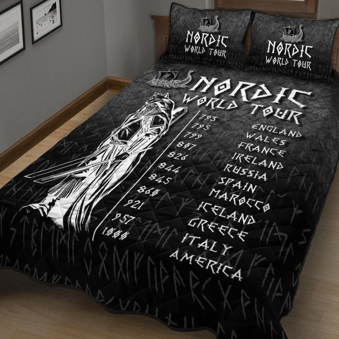 Viking Quilt Bedding Set Nordic World Tour