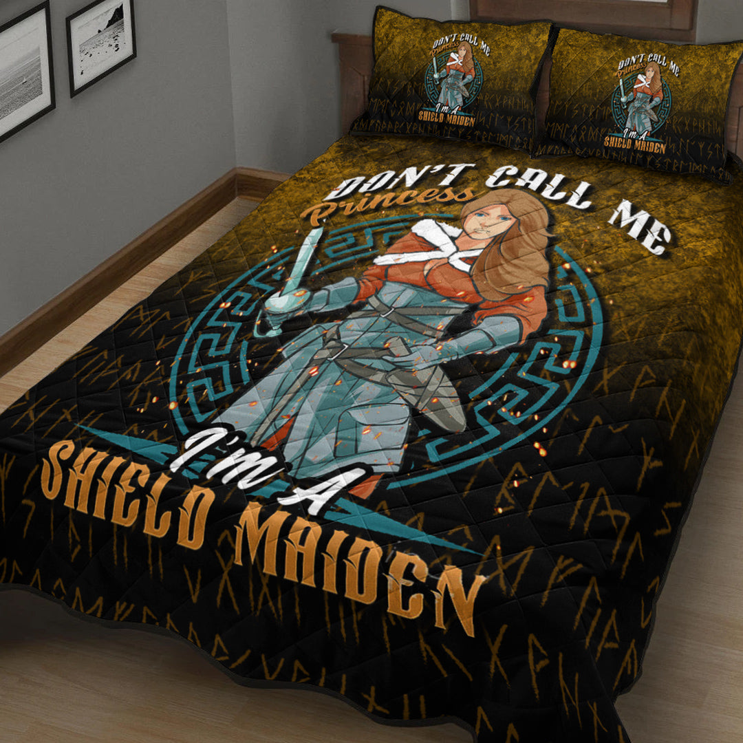 Viking Quilt Bedding Set Im A Shield Maiden