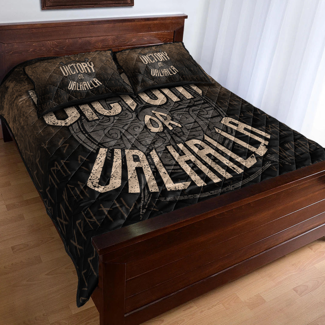 Viking Quilt Bedding Set Victory or Valhalla Ver03